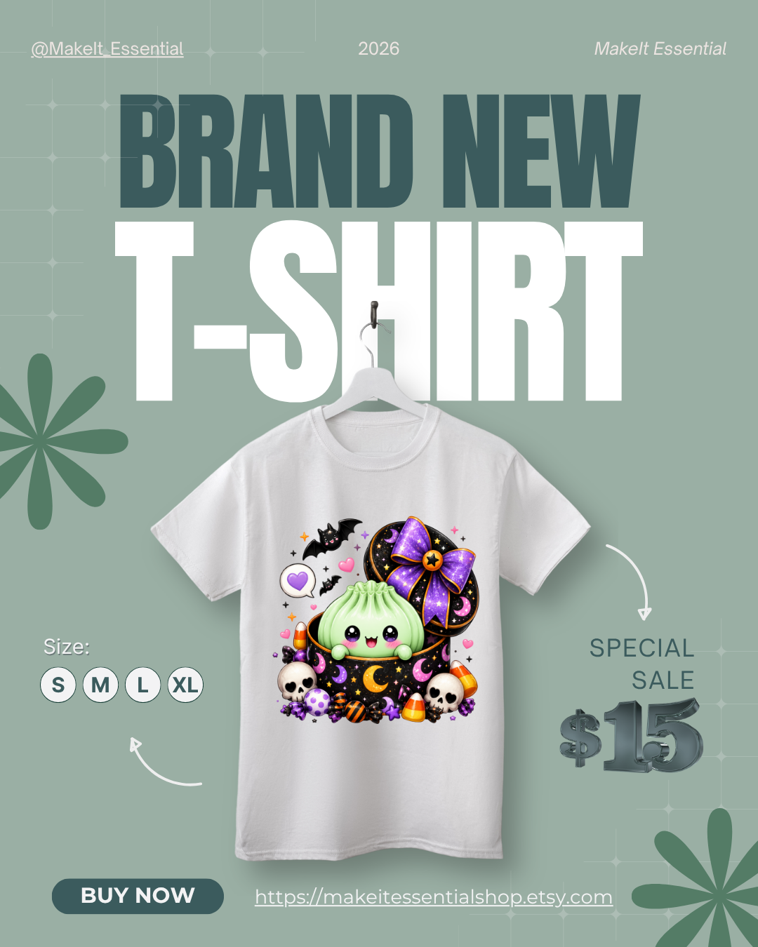 Kids Halloween T-Shirts| Cute Dumpling Designs| Spooky Season T-Shirt| Colorful Halloween Graphic Tee