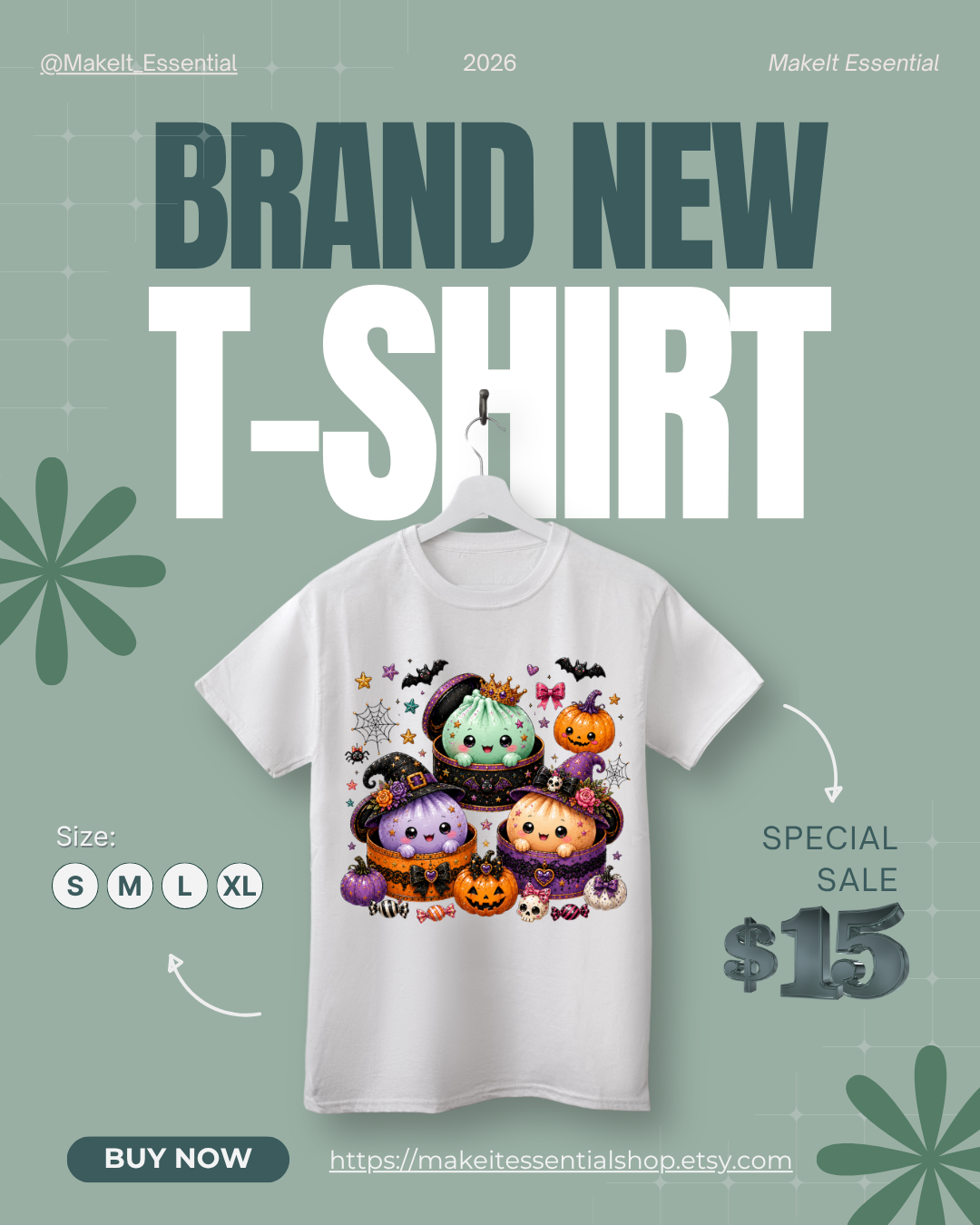 Kids Halloween T-Shirts| Cute Dumpling Designs| Spooky Season T-Shirt| Colorful Halloween Graphic Tee