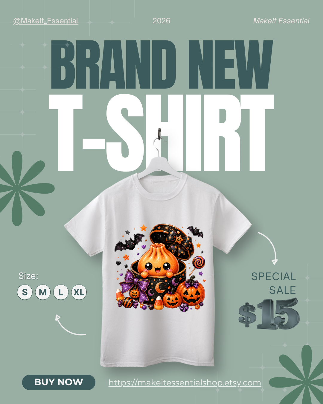 Kids Halloween T-Shirts| Cute Dumpling Designs| Spooky Season T-Shirt| Colorful Halloween Graphic Tee
