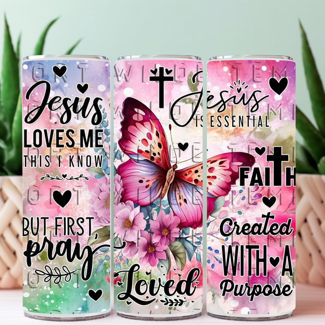 Christian Faith 20 oz Sublimation Tumbler | Positive Affirmation Collection