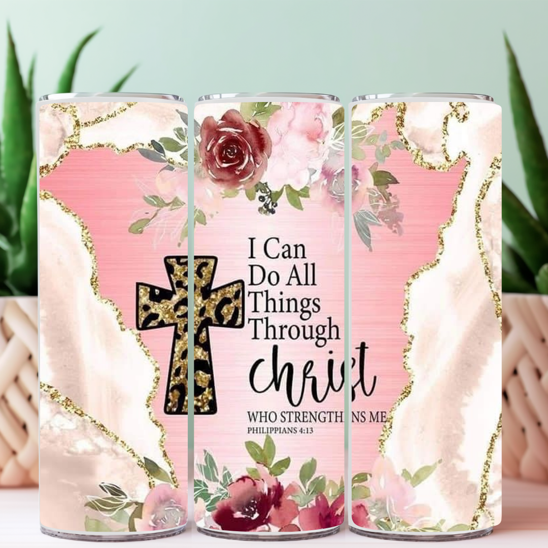 Christian Faith 20 oz Sublimation Tumbler | Positive Affirmation Collection