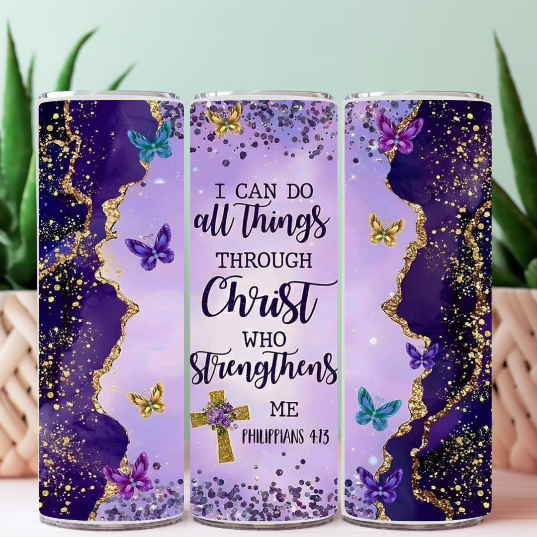 Christian Faith 20 oz Sublimation Tumbler | Positive Affirmation Collection